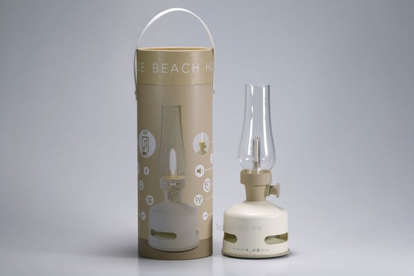 MoriMori Beach House, pearl-white MM1001W LED Lampe - Design Leuchte mit Lautsprecher