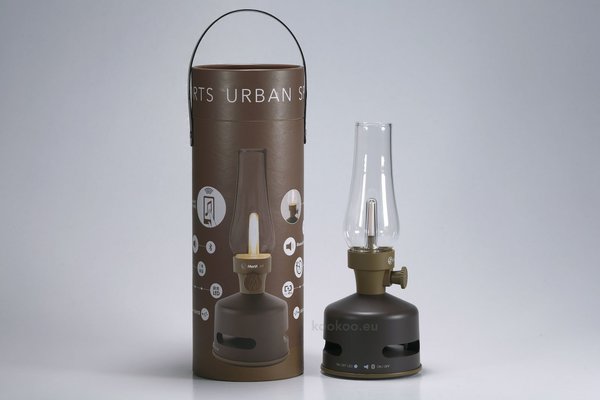 MoriMori Urban Sports, choco-brown MM1001B LED Lampe - Design Leuchte mit Lautsprecher