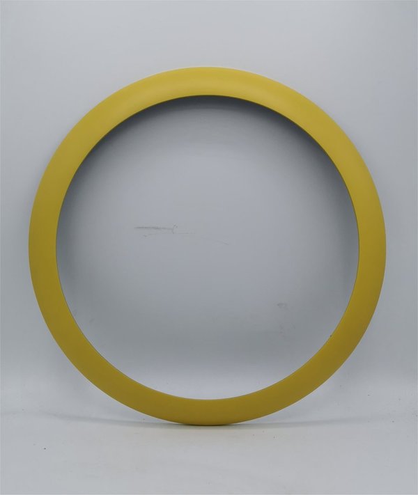 KooKoo Kunststoffrahmen für runde Wanduhren Creme Gelb